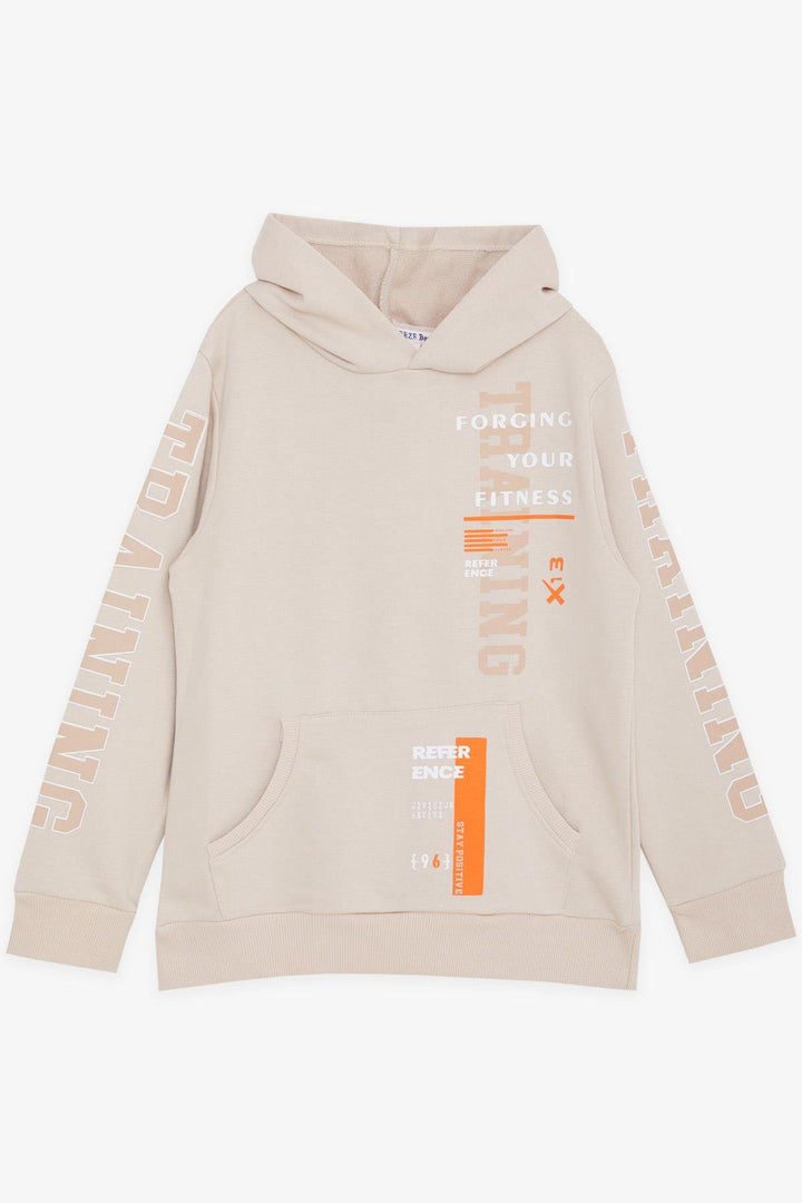 BRE Breeze Girls & Boys Boys Sweatshirt Hooded Kangaroo Pocket 94 Years, Beige - Cadereyta Jiménez