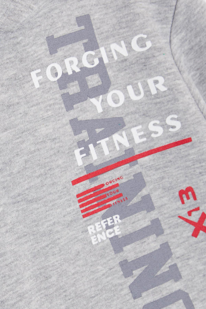 BRE Breeze Girls & Boys Boys Sweatshirt Hooded Kangaroo Pocket 94 Years, Grey Melange - St. George