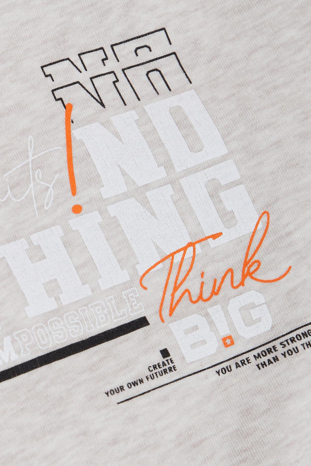 BRE Breeze Girls & Boys Boys Sweatshirt Printed with Text, 84 Years, Beige Melange - Blackpool