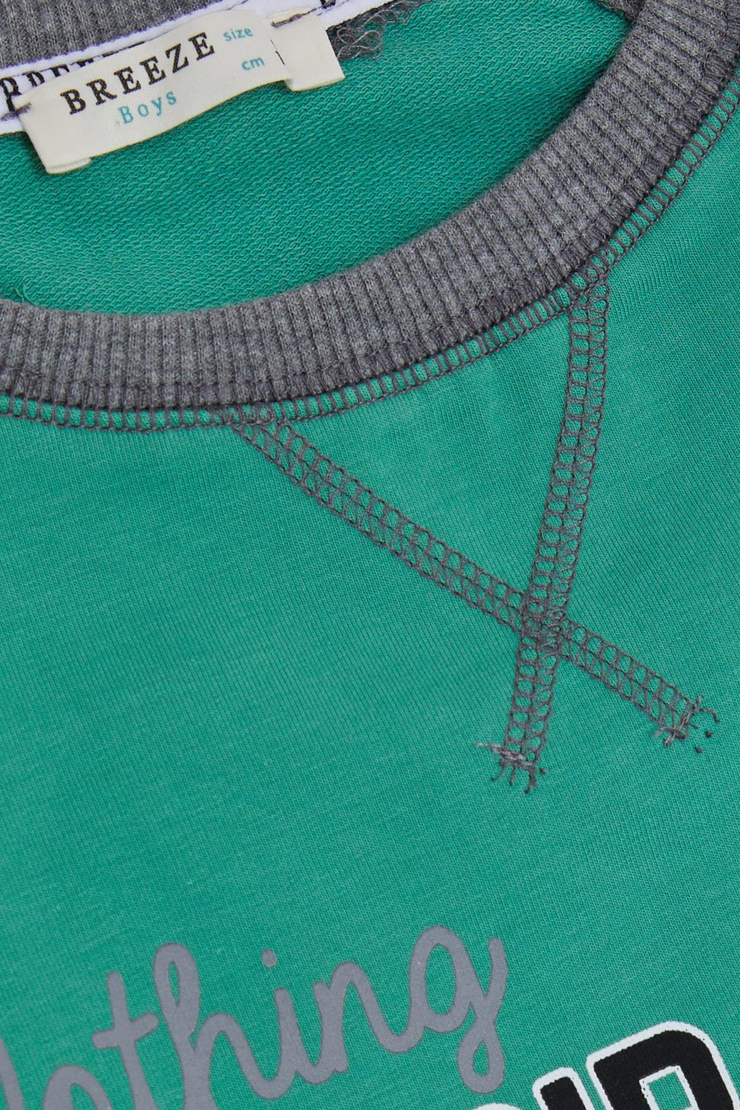 BRE Breeze Girls & Boys Boys Sweatshirt Printed with Pocket 50 Years, Mint Green - Varash