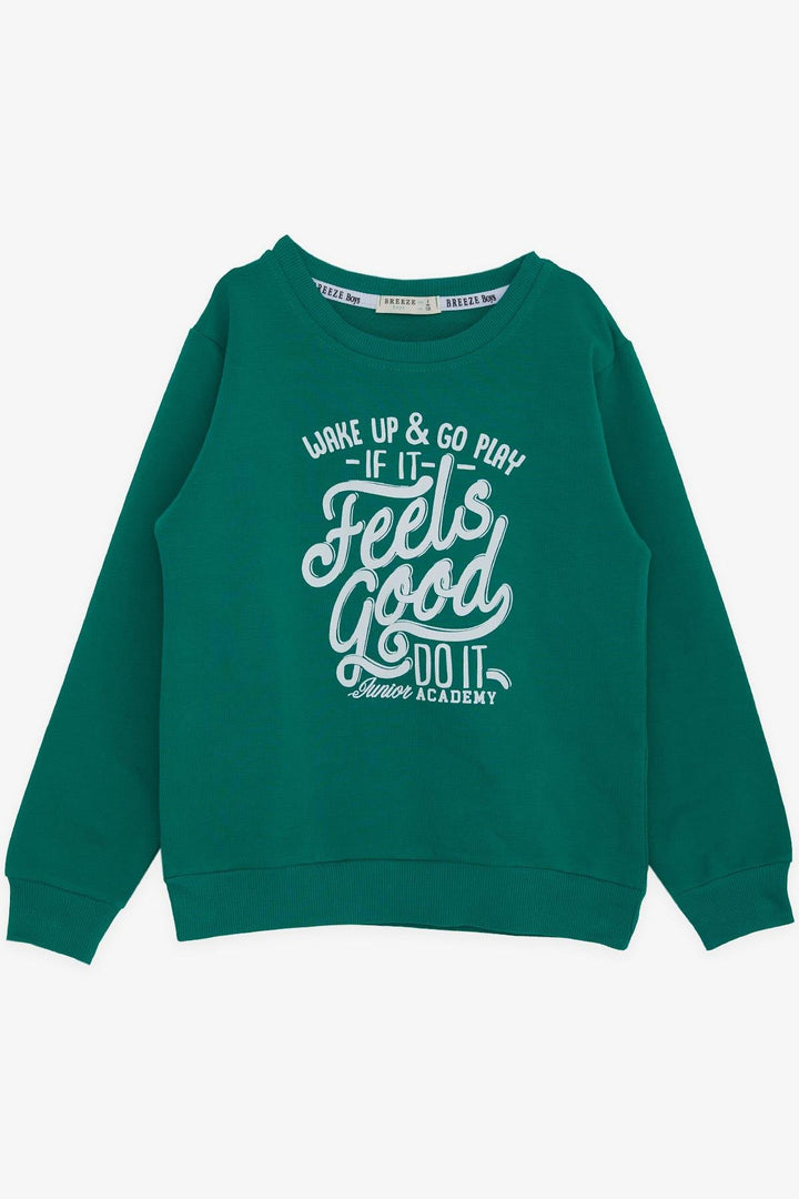 BRE Breeze Girls & Boys Boys Sweatshirt Printed with Text, 84 Years, Green - Henderson
