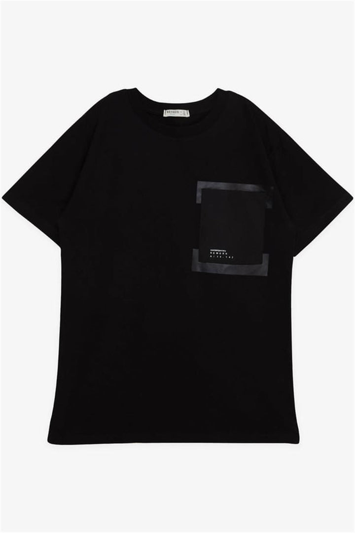 BRE Breeze Girls & Boys Boys T-Shirt Pocket Printed 94 Years, Black - Hamilton