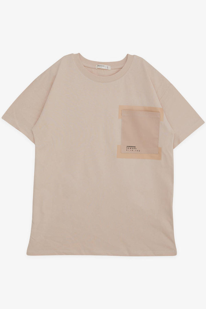 BRE Breeze Girls & Boys Boys T-shirt Pocket Printed 94 Years, Beige - Henrietta