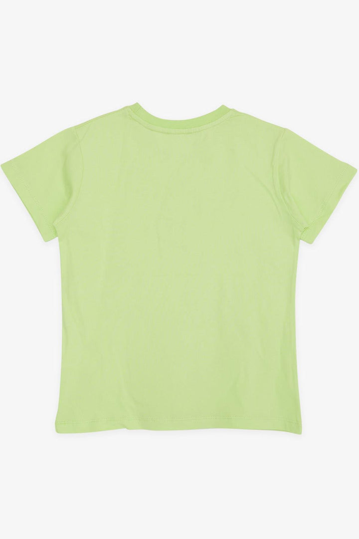 BRE Breeze Girls & Boys Boys T-shirt Crazy Skateboarding Puppy Printed 50 Years, Pistachio Green - Villa Victoria
