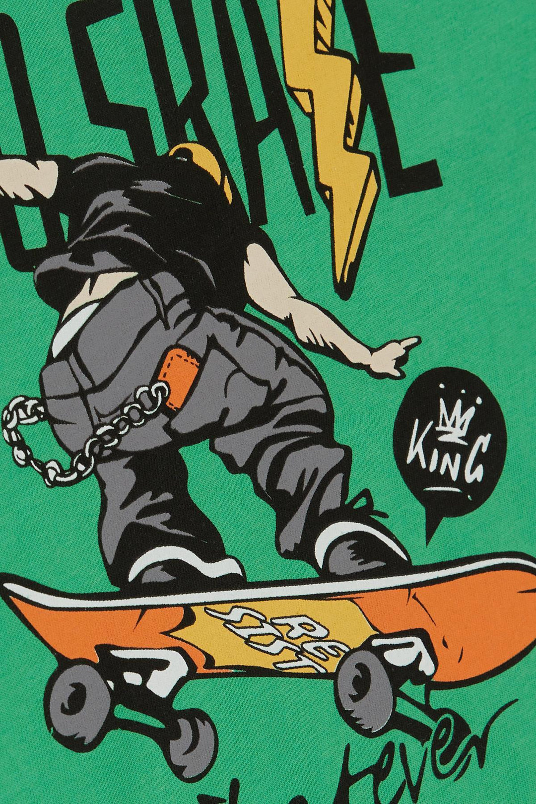 BRE Breeze Girls & Boys Boys T-shirt Cool Skateboarder 84 Years, Green - Keller