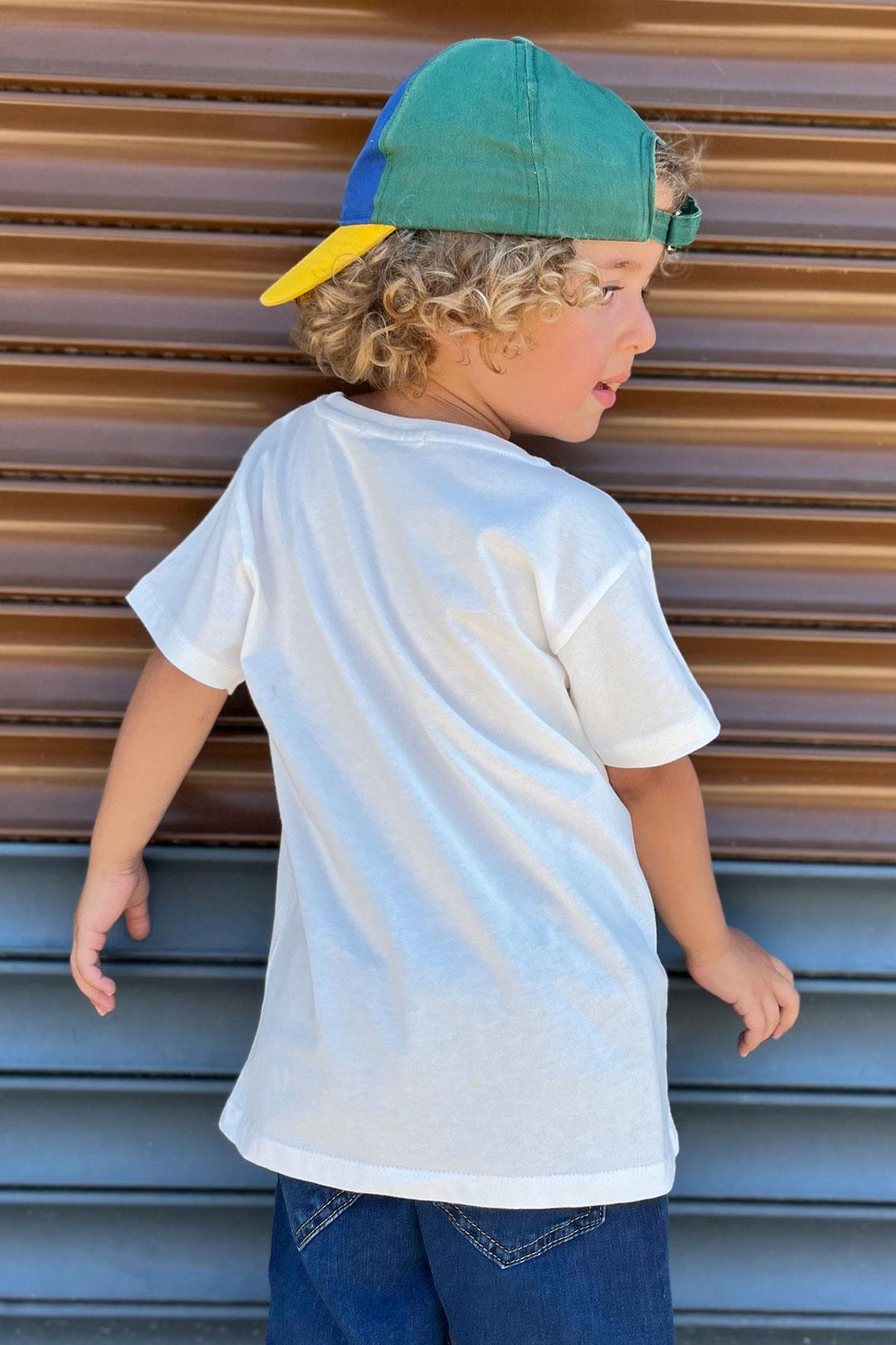 BRE Breeze Girls & Boys Boys T-Shirt with Pop Corn Print, 2-6 Years, Ecru - Münster