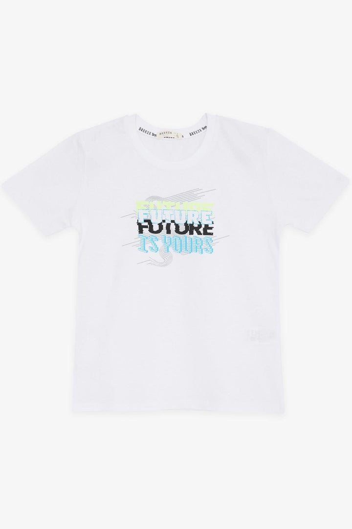 BRE Breeze Girls & Boys Boys T-Shirt Colorful Printed 84 Years, White - Bilbao