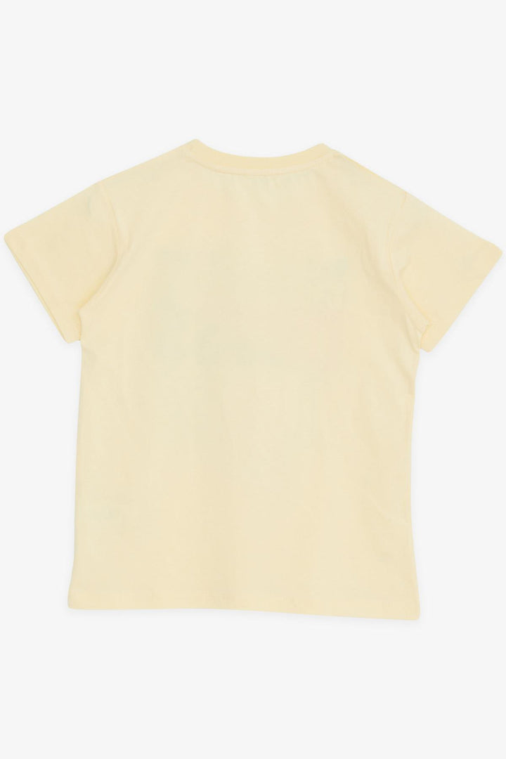 BRE Breeze Girls & Boys Boys T-Shirt Printed with Text, 84 Years, Yellow - Tehuacán