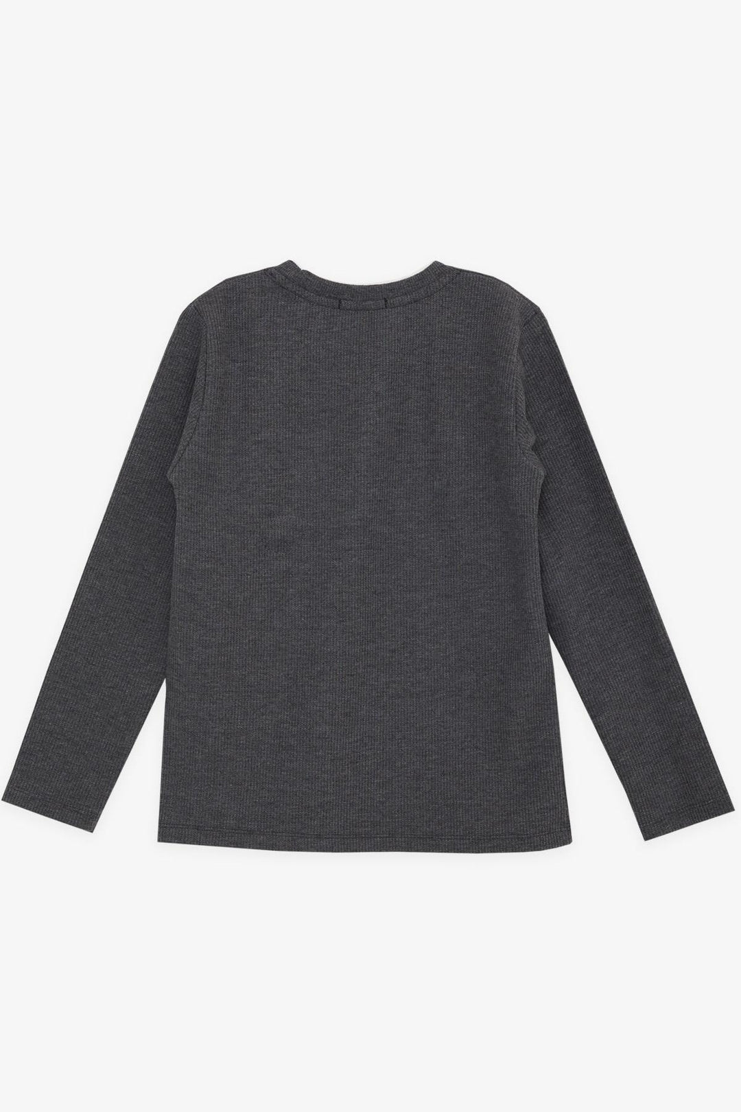 BRE Breeze Girls & Boys Boys Long Sleeve T-Shirt with Emblem 84 Years, Dark Grey Melange - La Laguna