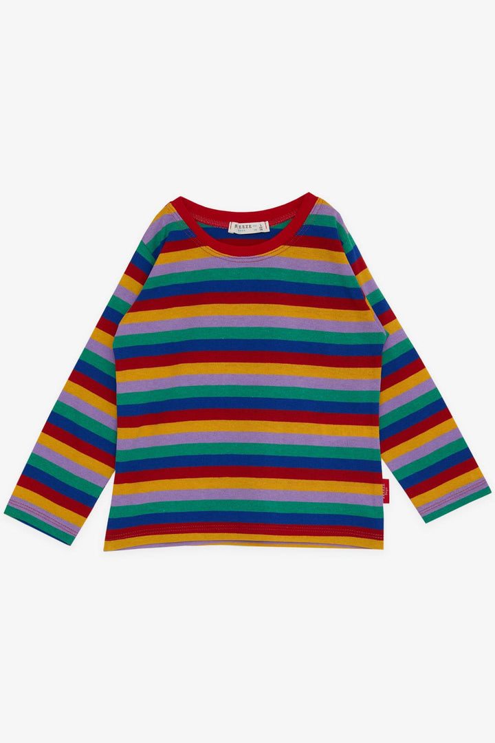 BRE Breeze Girls & Boys Boys Long Sleeve Striped T-Shirt 3-7 Years, Mixed Color - Gap