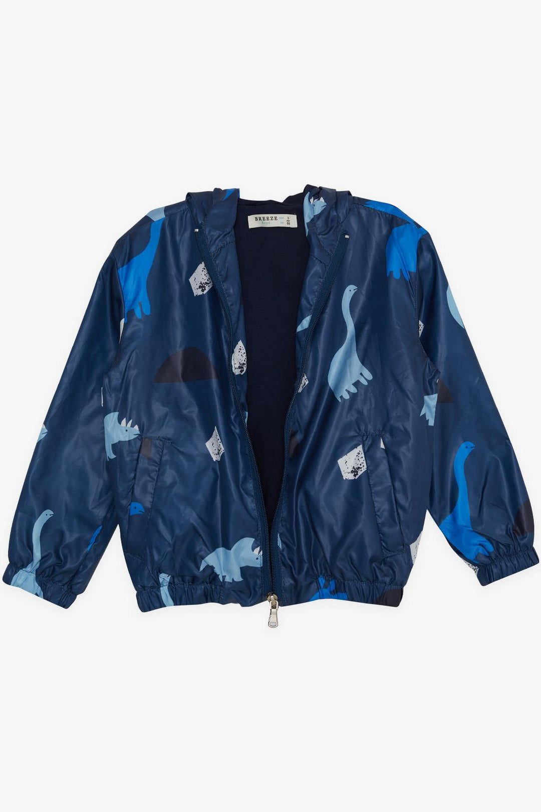 BRE Breeze Girls & Boys Boys' Raincoat with Dinosaur Pattern, Dark Blue, 1-5 Years - Castleford
