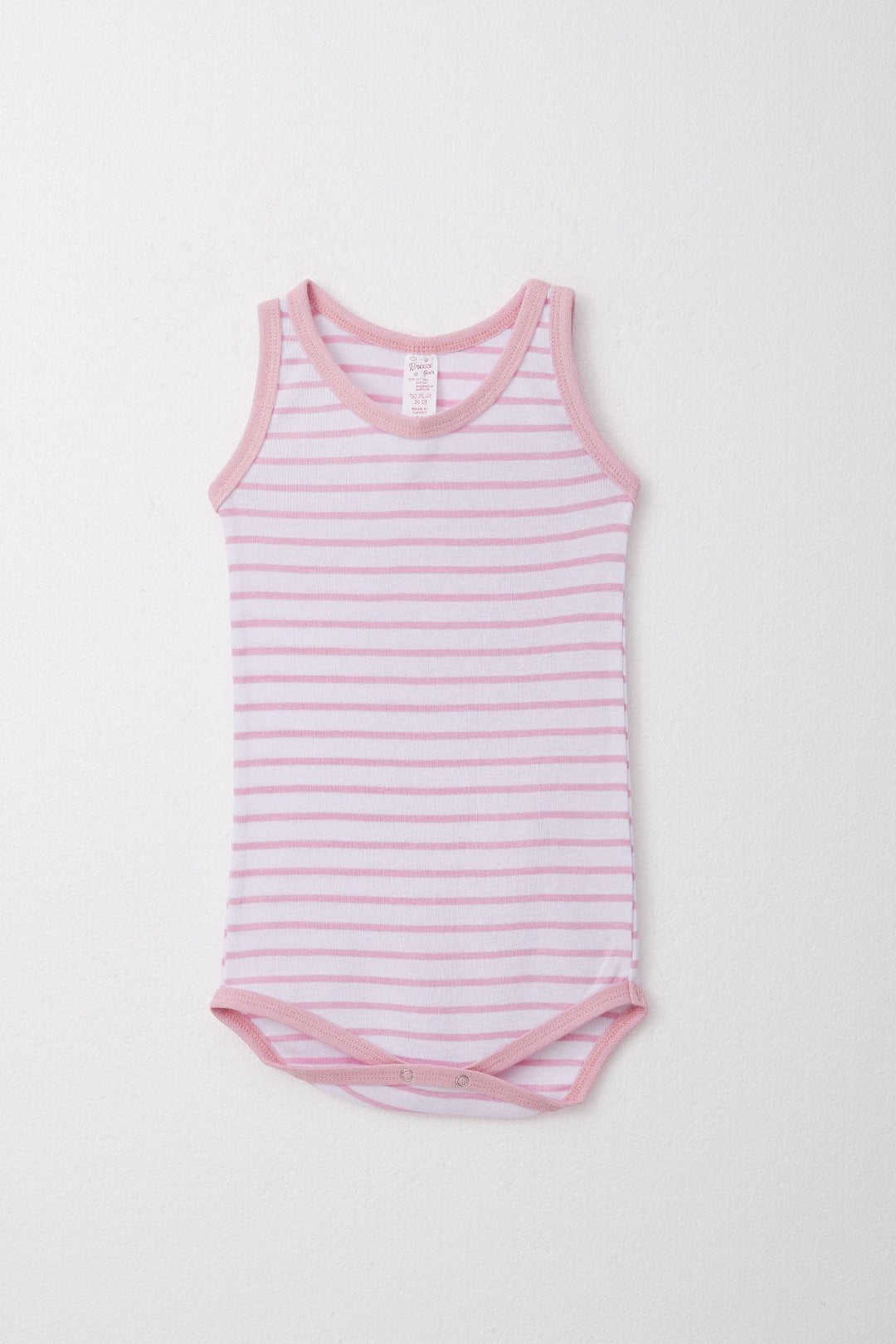 BRE Breeze Girl Baby Tank Top Bodysuit Striped 9 Months-3 Years, Pink - Belfort