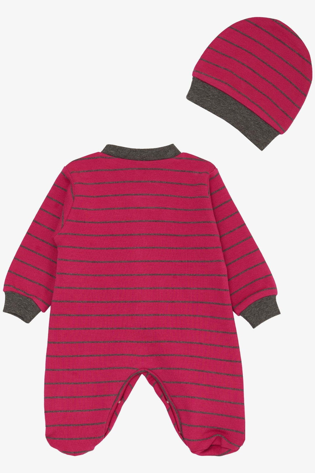BRE Breeze Baby Girl Romper with Socks Striped 0-6 Months, Fuchsia - Colmenar Viejo