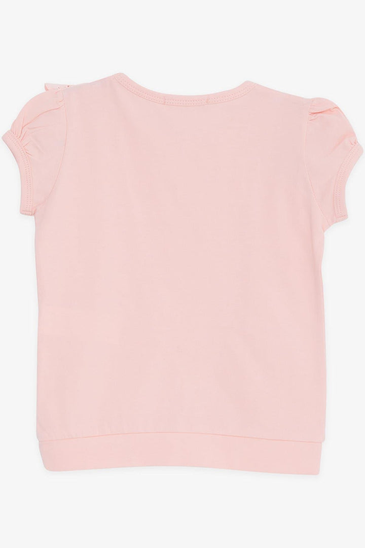 BRE Breeze Girl's T-shirt with Lace 1.5-5 Years, Salmon - North Little Rock