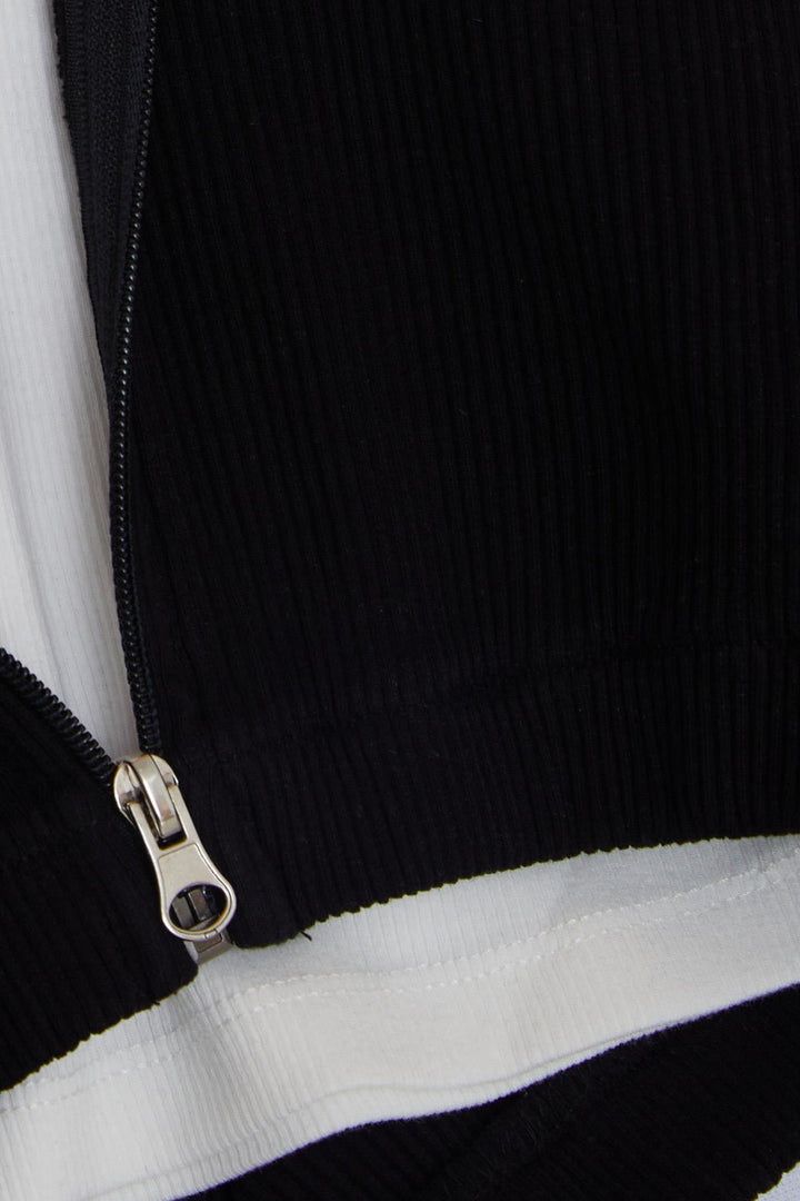 BRE Breeze Girl Child 3-Piece Legging Set with Ribbed Zippered Hem Slit, 50 Years, Black - Carrollwood