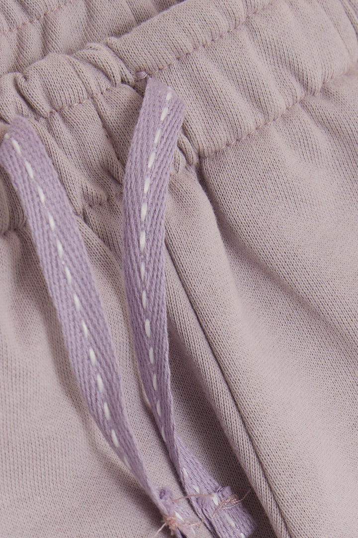 BRE Breeze Girl Child Elastic Waistband with Bottom Strap Accessory Pocketed 1-4 Years, Light Lilac - Buffalo