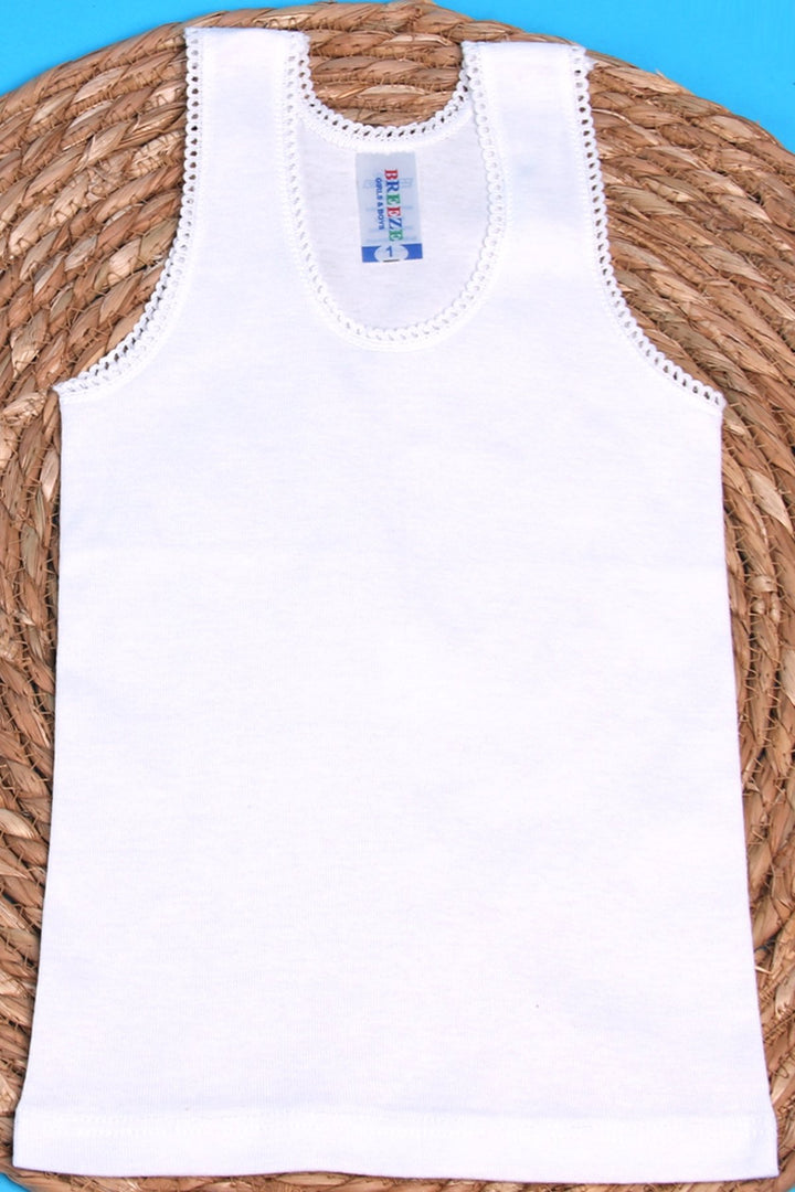 BRE Breeze Girl's Tank Top with Thick Straps 13 Years, White - Shrewsbury