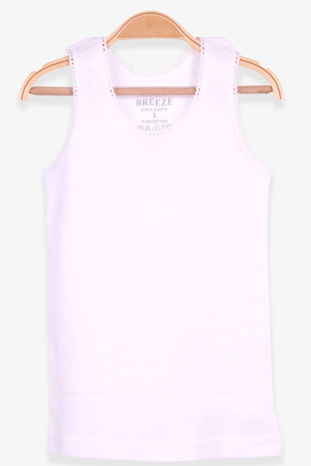 BRE Breeze Girl's Tank Top with Thick Straps 13 Years, White - Shrewsbury