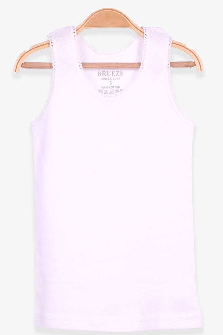BRE Breeze Girl's Tank Top with Thick Straps 13 Years, White - Shrewsbury