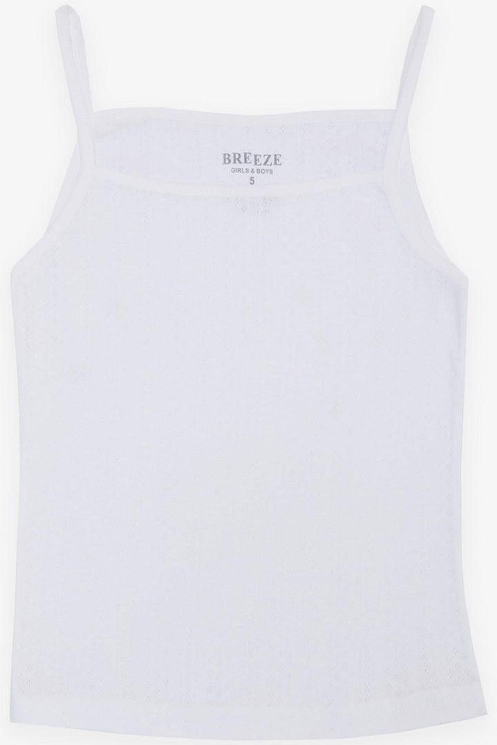 BRE Breeze Girl's Tank Top & Panties Set Jacquard 31 Years, White - Belfast