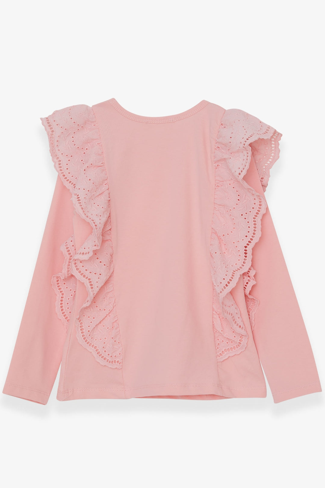 BRE Breeze Girl's Blouse with Lace 50 Years, Powder - Suhl
