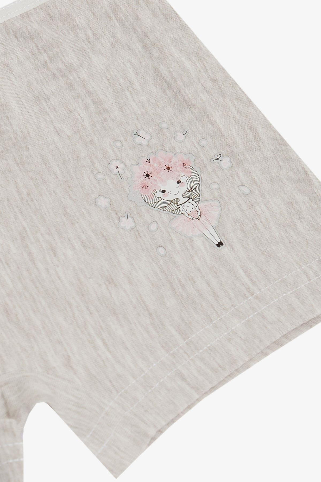 BRE Breeze Girl's Boxer Ballerina Girl Printed 51 Years, Beige Melange - Cranston