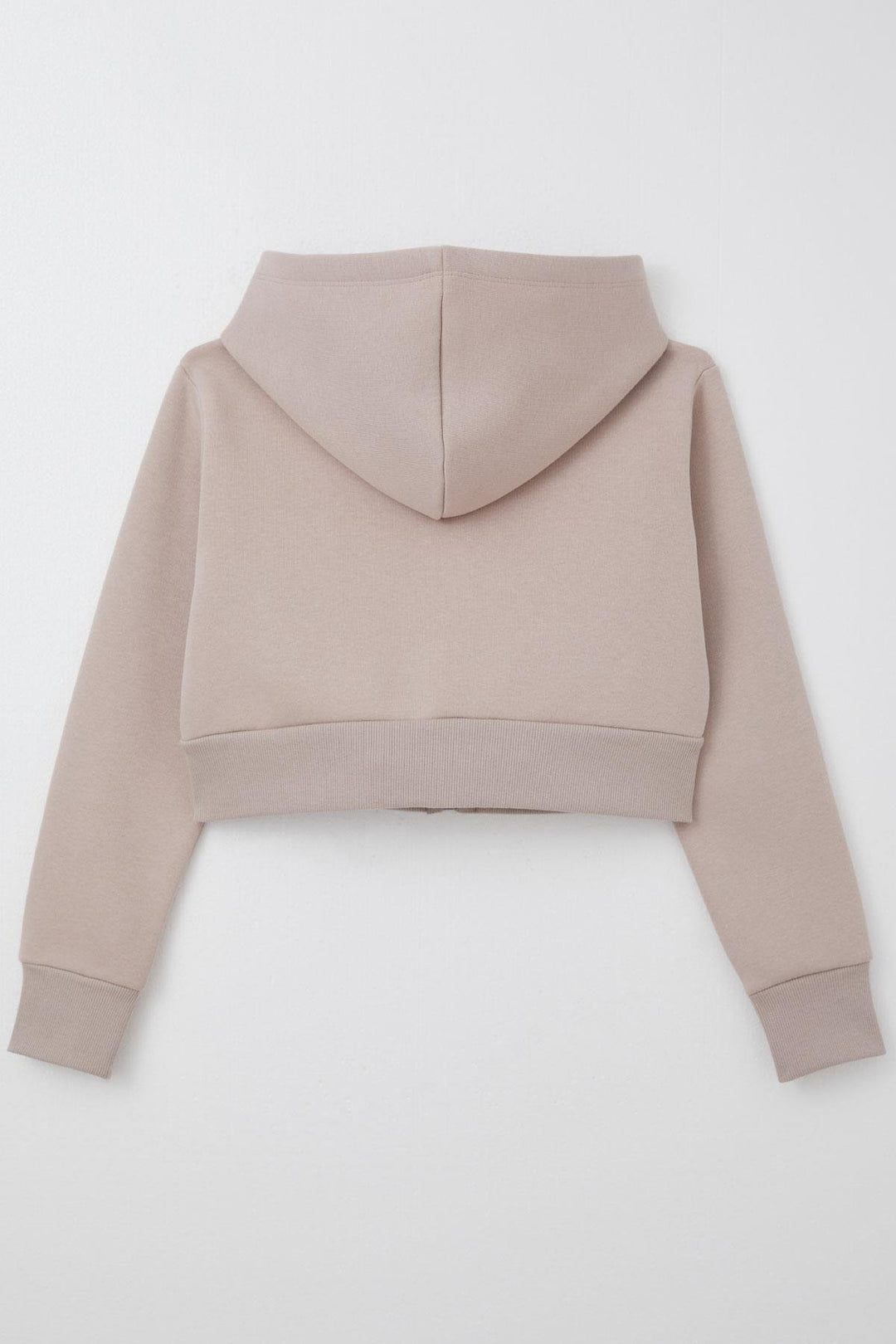BRE Breeze Girl Child Crop Hoodie with Zipper Hooded 84 Years, Mink - Caloundra