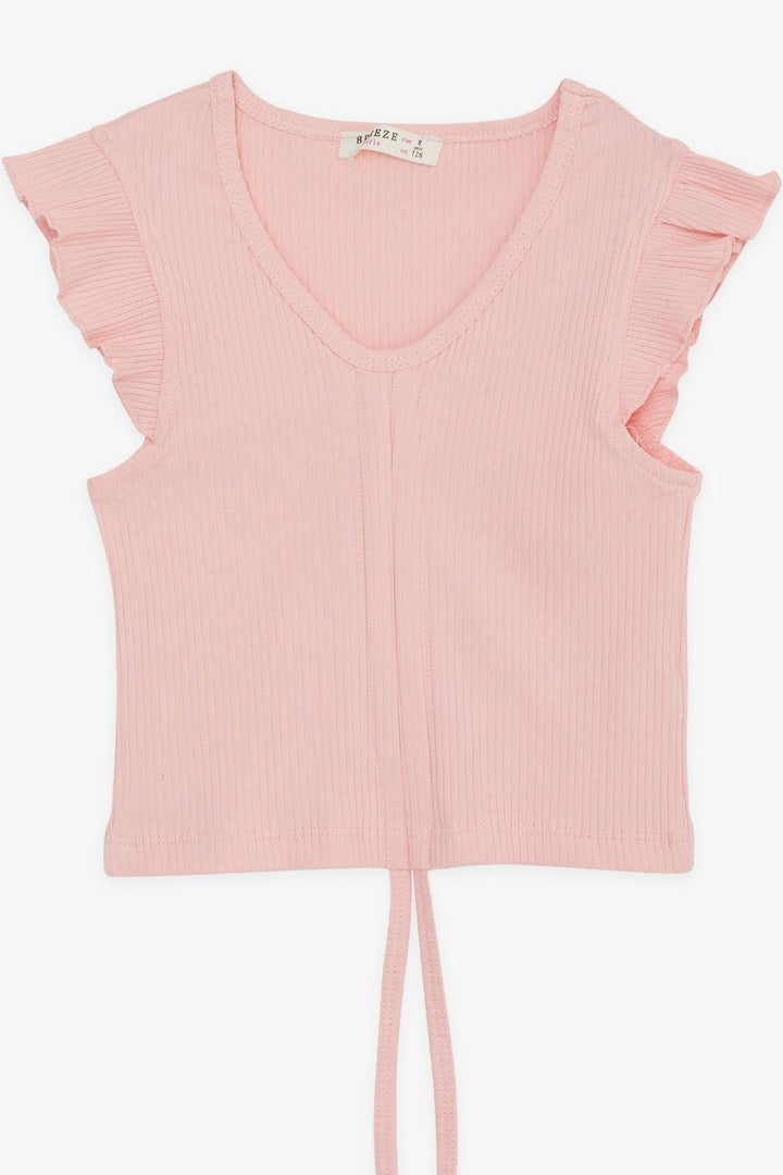 BRE Breeze Girl Child Crop Top with Straps Ruffled 84 Years, Salmon - Hoogvliet