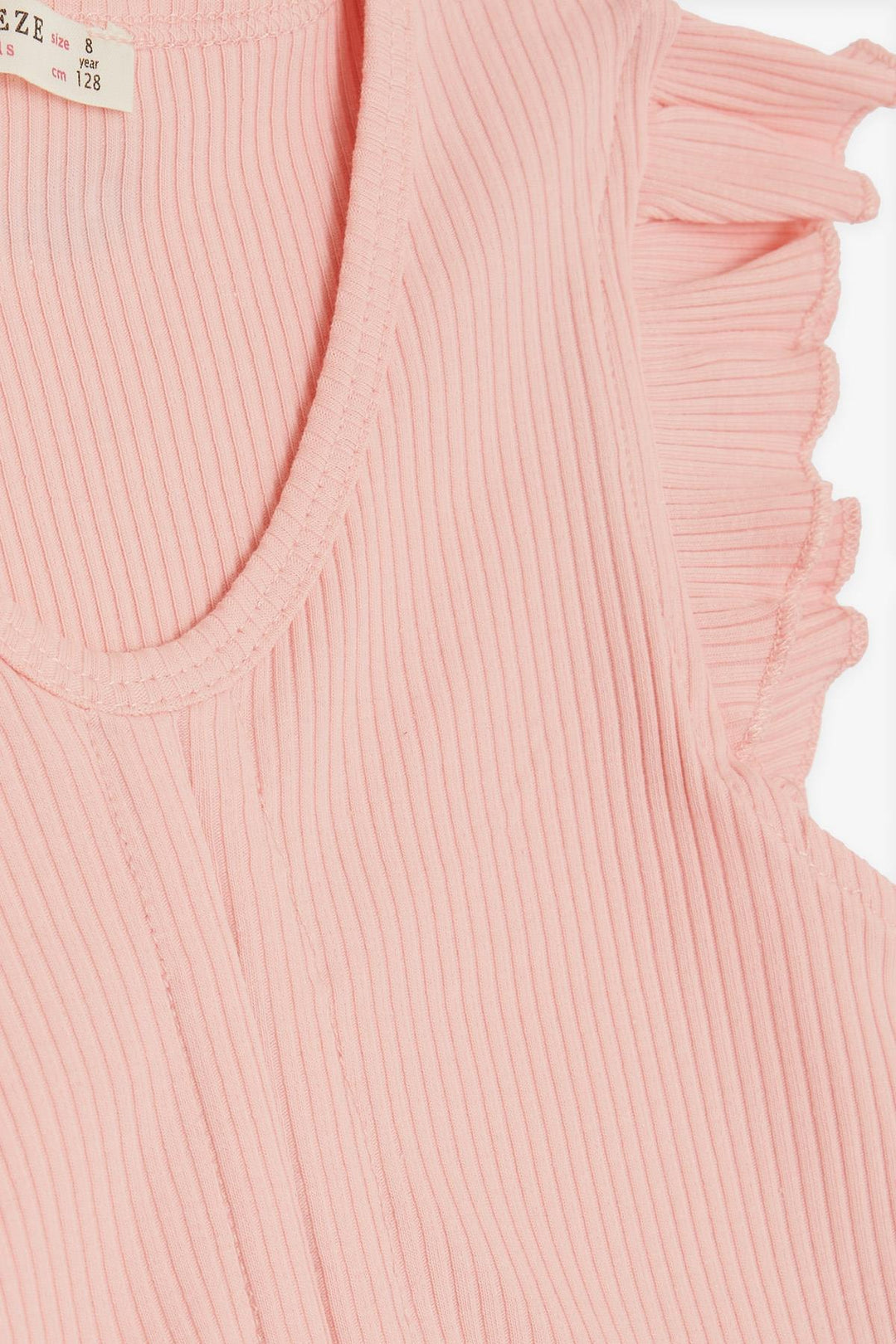 BRE Breeze Girl Child Crop Top with Straps Ruffled 84 Years, Salmon - Hoogvliet
