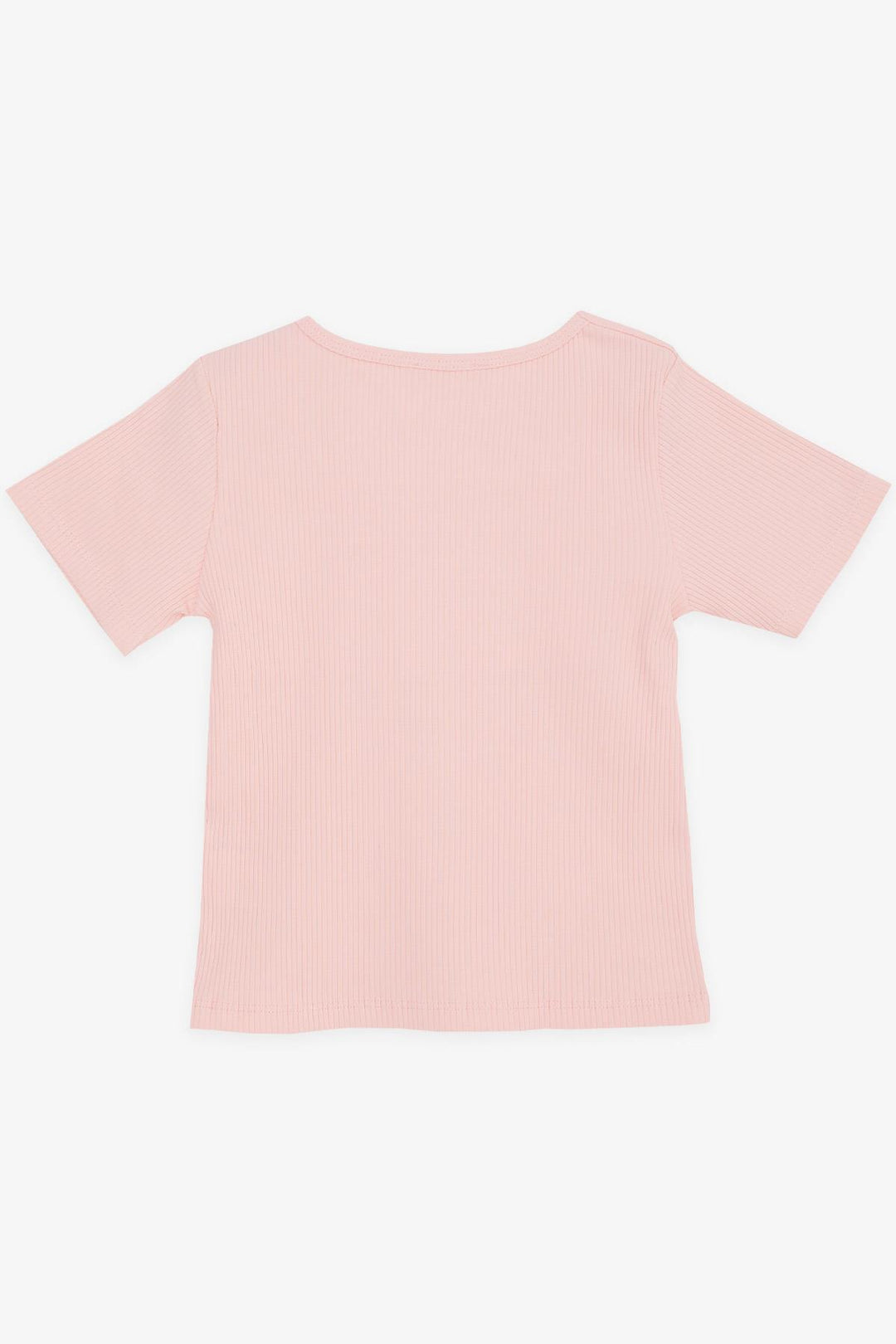 BRE Breeze Girl Child Crop Top Ribbed Square Neck 94 Years, Salmon - The Woodlands