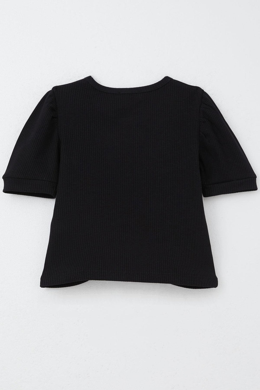 BRE Breeze Girl Child Crop Top with Belly Neckline Detail, 84 Years, Black - Zwijndrecht