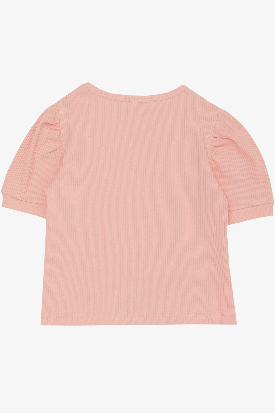 BRE Breeze Girl Child Crop T-Shirt with Belly Neckline Detail 84 Years, Salmon - Santa Clarita