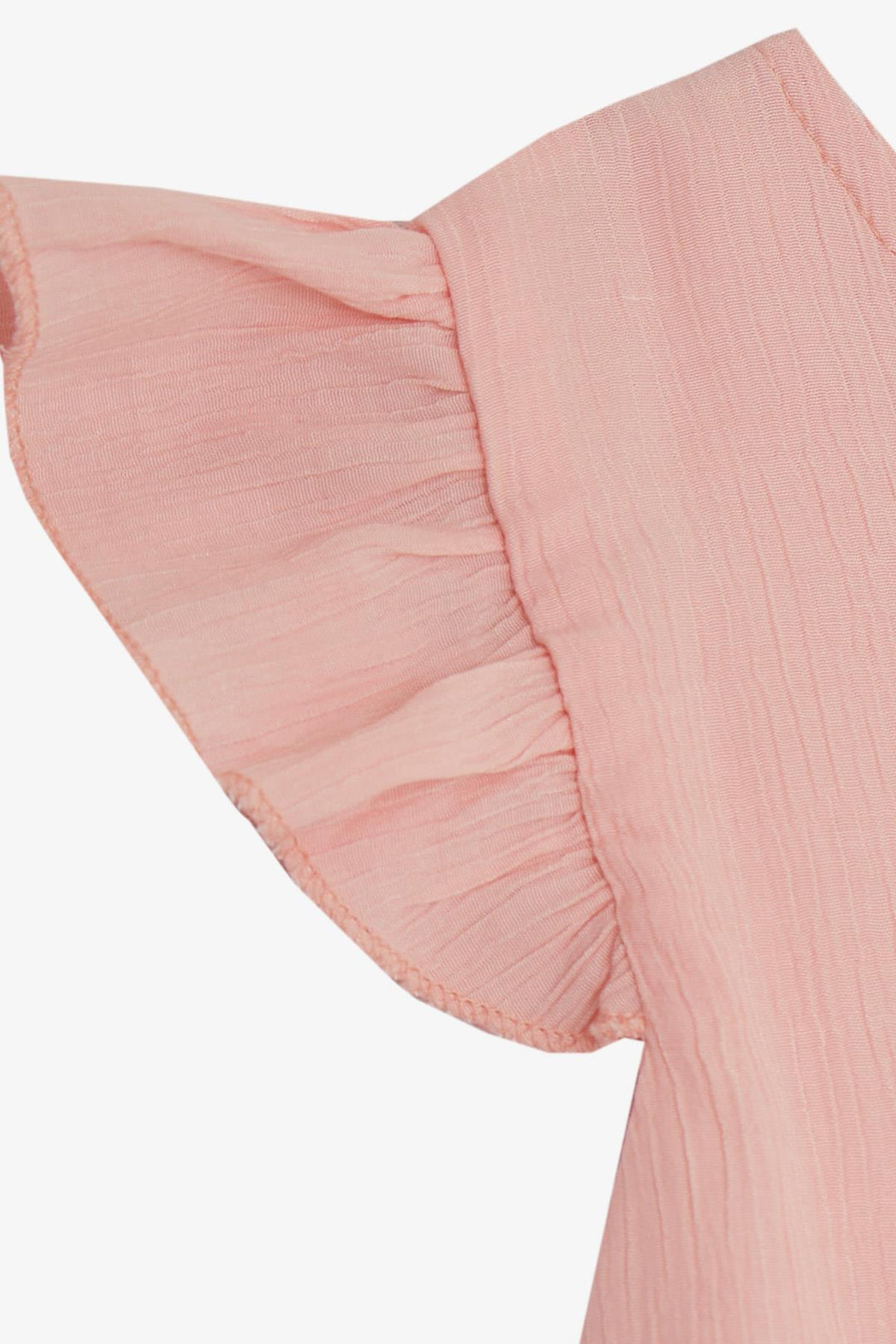 BRE Breeze Girl's Dress with Ruffles and Zipper at the Back, Salmon, 50 Years - Navapolatsk