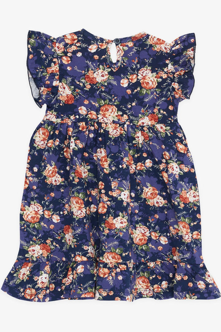 BRE Breeze Girl's Dress with Flower Pattern Buttoned Back 3-8 Years, Mixed Color - Adelanto