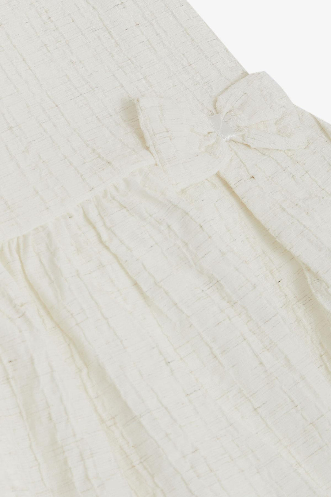 BRE Breeze Girl's Dress with Bow Sleeves Frilled 3-7 Years, Ecru - Enerhodar