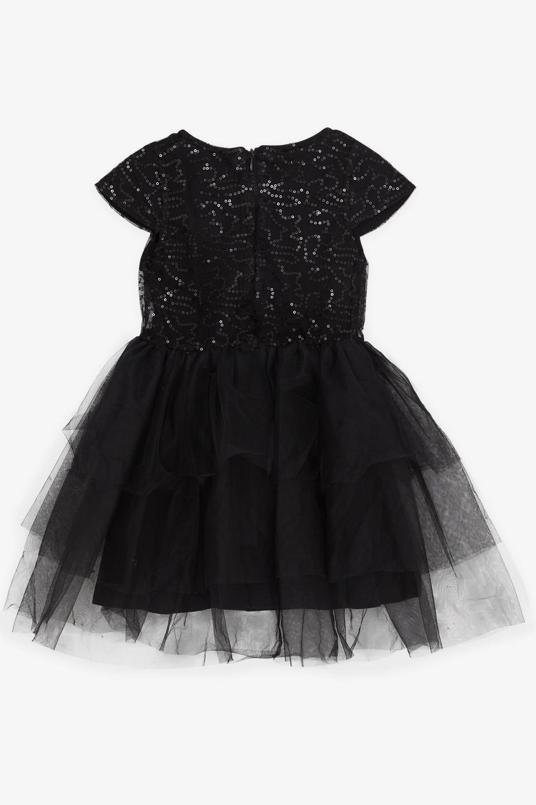 BRE Breeze Girl's Dress with Bow Sequined Tulle 50 Years, Black - Tamiami