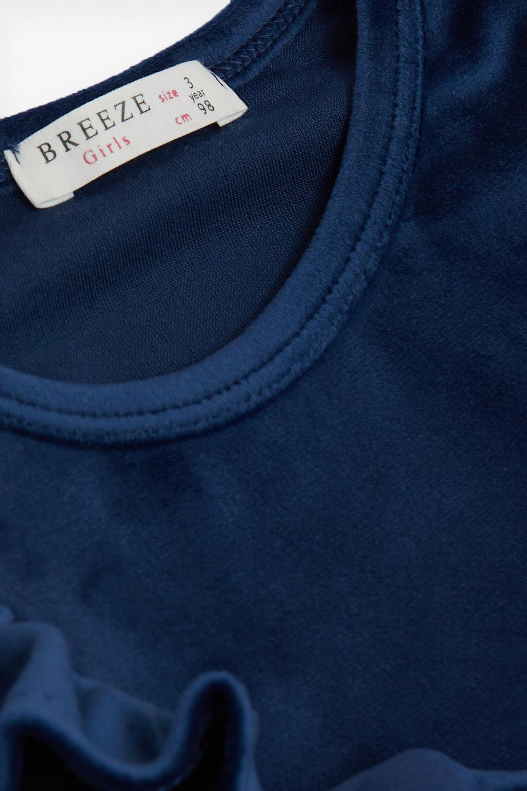 BRE Breeze Girl's Dress Velvet Bow Tulle 3-8 Years, Navy Blue - Ecatepec