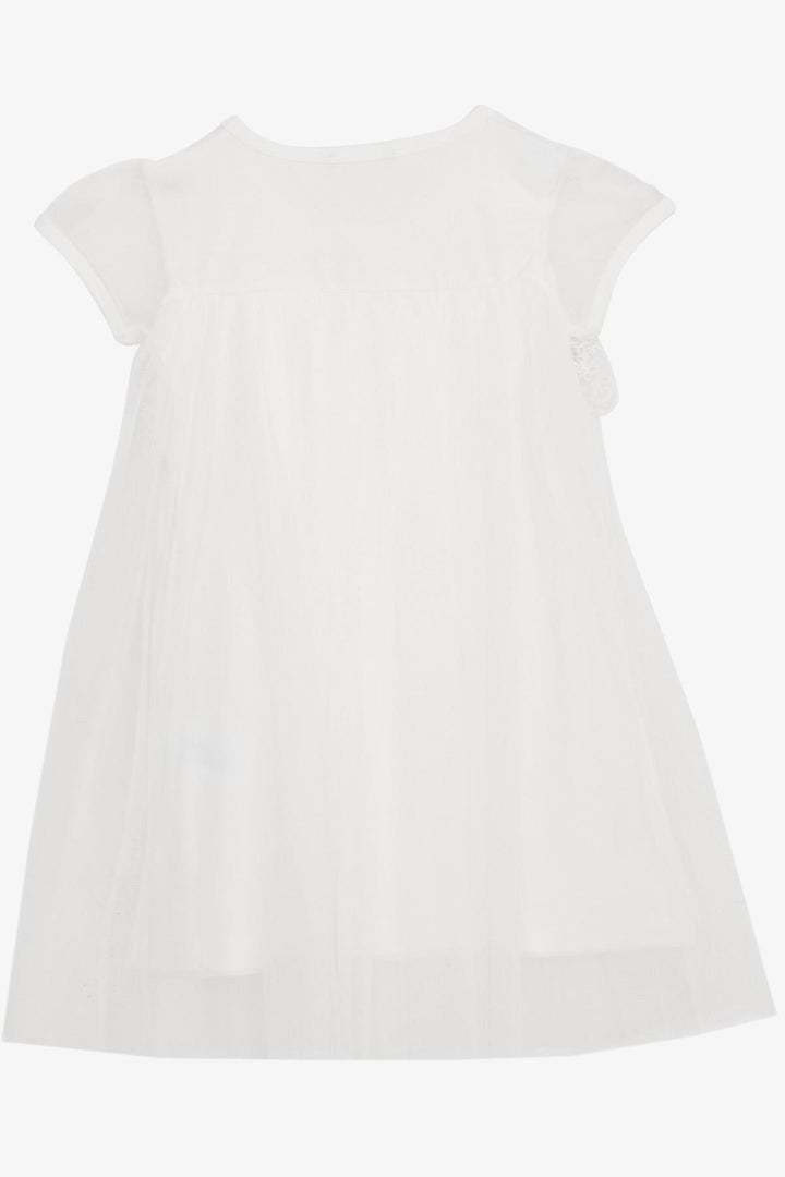 BRE Breeze Girl's Dress Embroidered Tulle 2-6 Years, White - Modesto