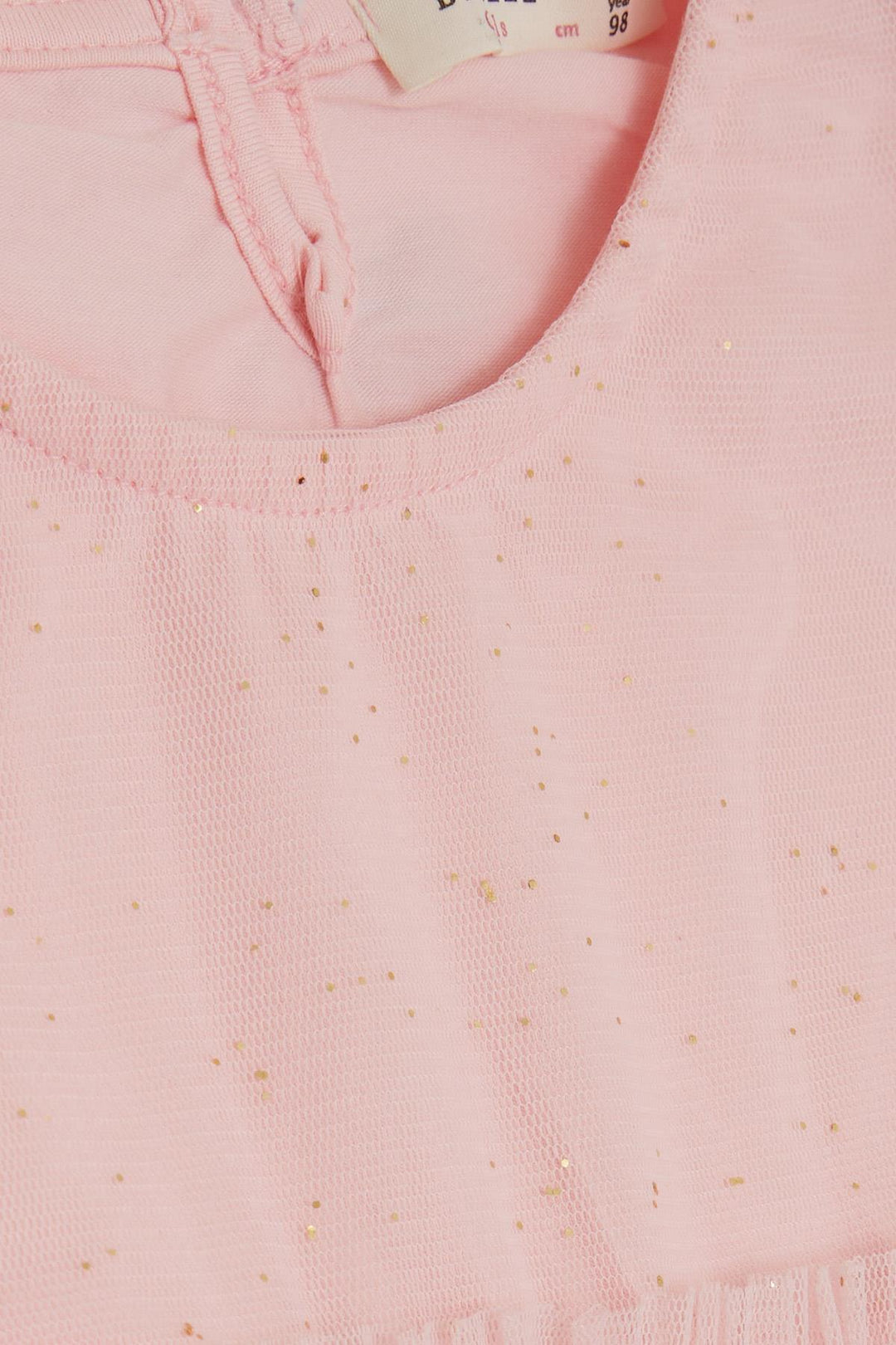 BRE Breeze Girl's Dress with Sequined Tulle Frills, 3-7 Years, Pink - Cape Girardeau