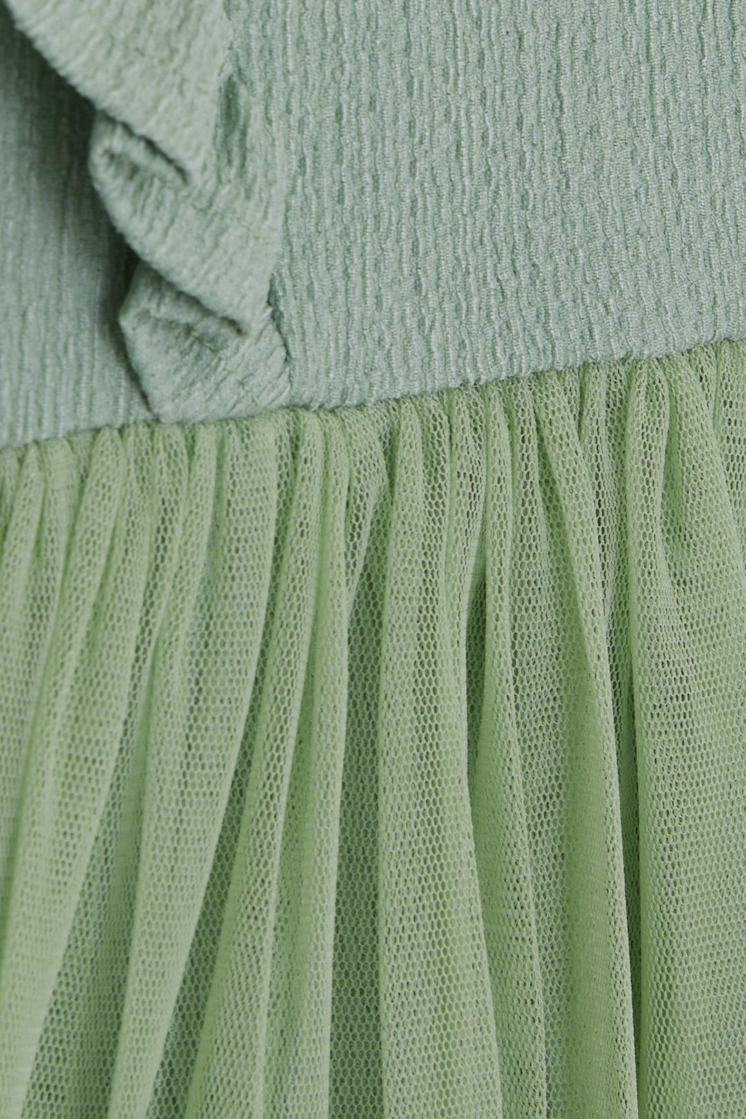 BRE Breeze Girl's Dress with Tulle Frills, 3-8 Years, Mint Green - Porirua