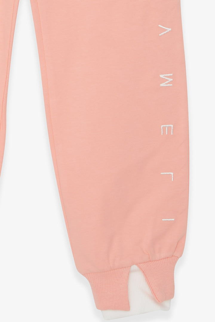 BRE Breeze Girl's Sweatpants Printed 84 Years, Salmon - Wuppertal