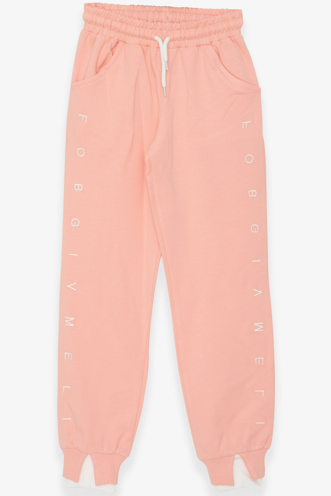 BRE Breeze Girl's Sweatpants Printed 84 Years, Salmon - Wuppertal