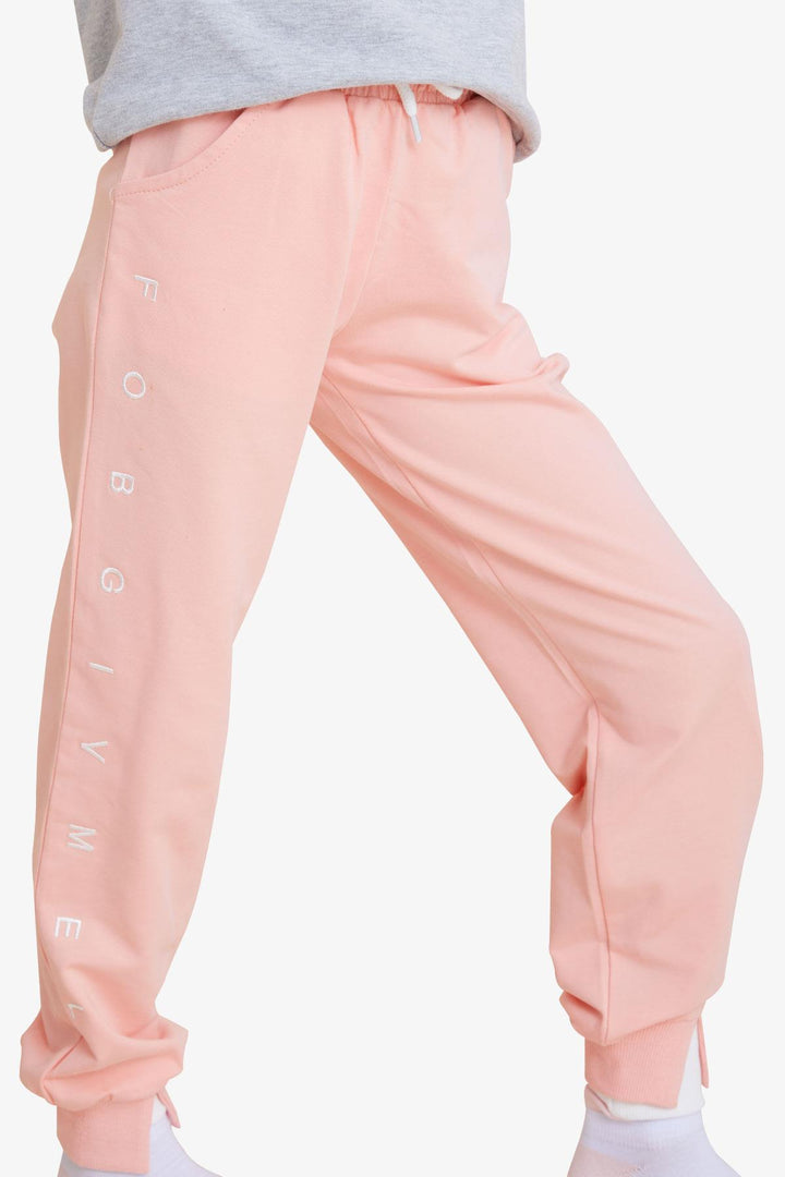 BRE Breeze Girl's Sweatpants Printed 84 Years, Salmon - Wuppertal
