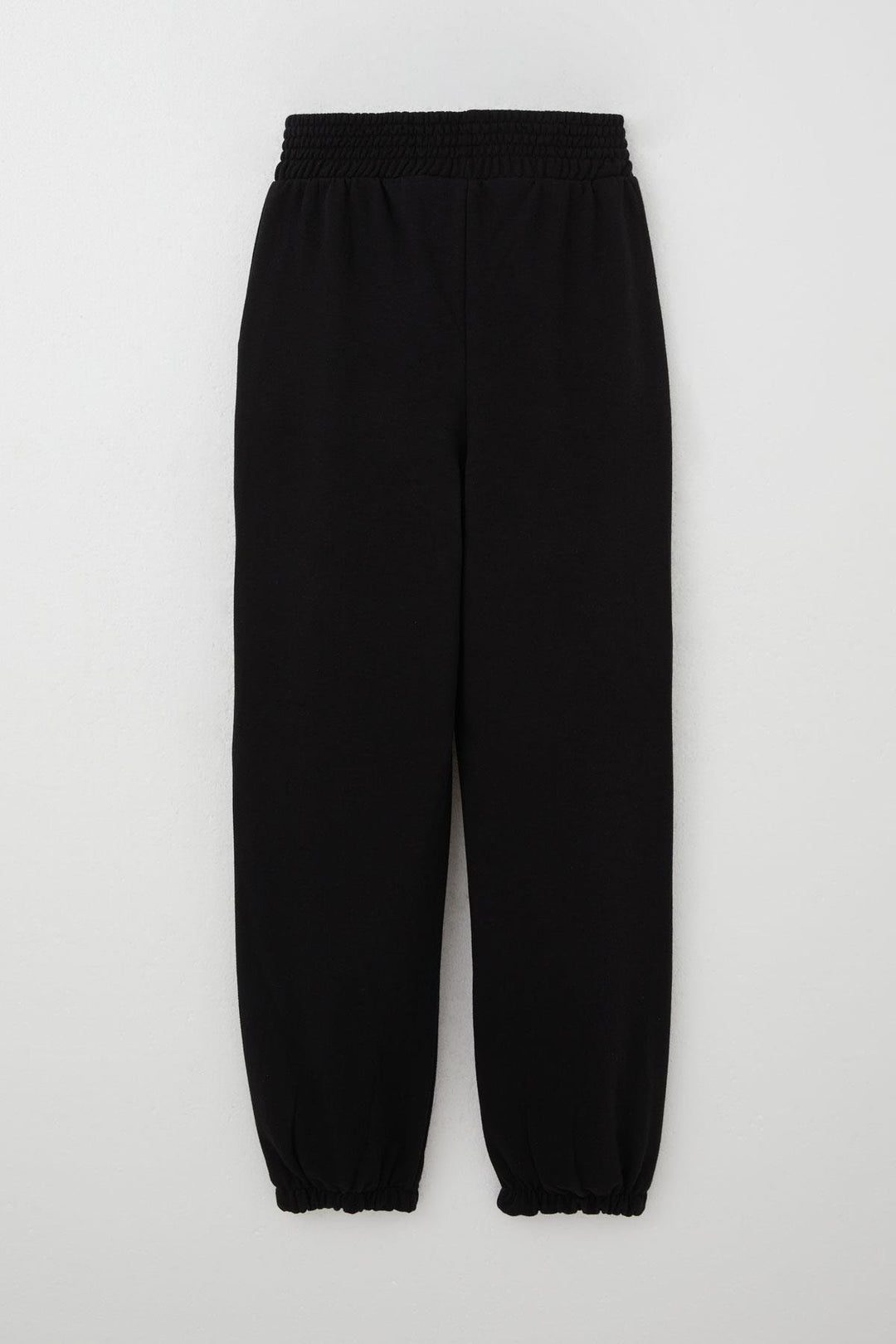 BRE Breeze Girl's Sweatpants with Waistband Detail and Pearl Embroidery, 94 Years, Black - Independence