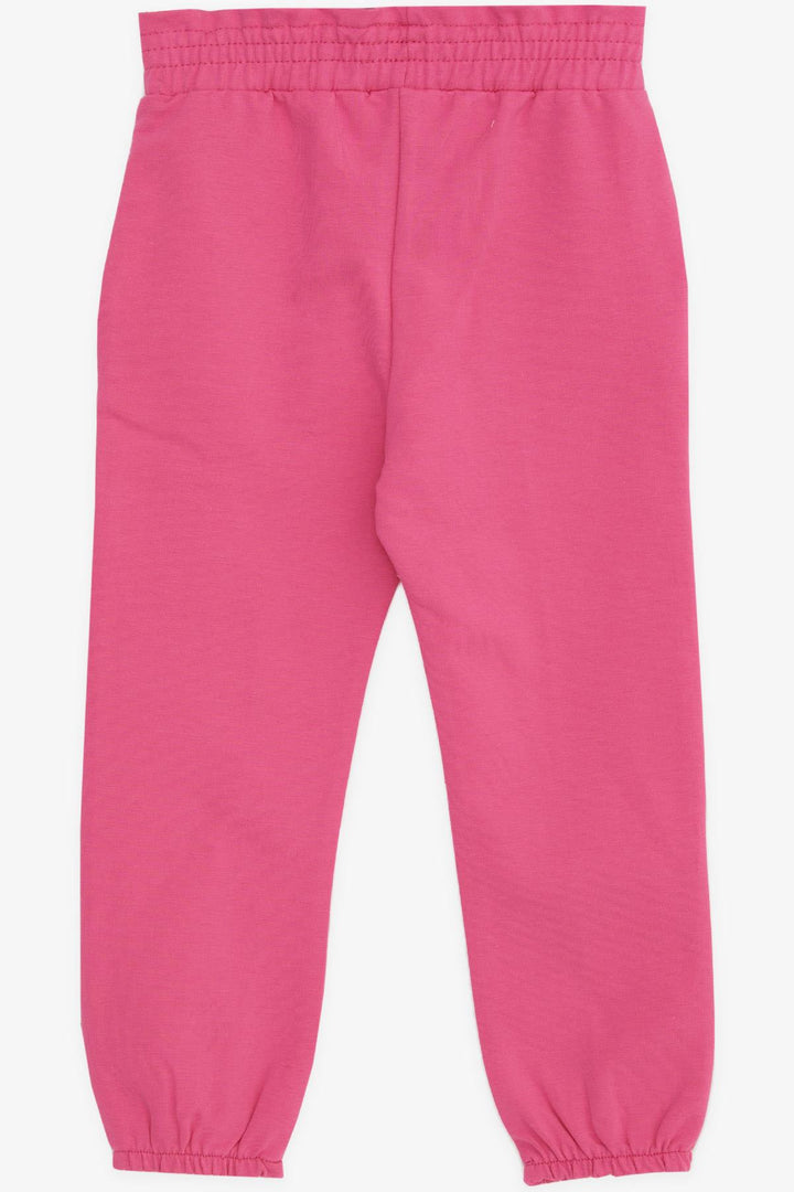 BRE Breeze Girl's Sweatpants with Elastic Waistband and Pockets, 1-4 Years, Fuchsia - Paredes