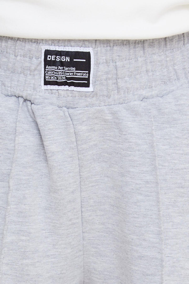 BRE Breeze Girl's Sweatpants with Elastic Waistband and Cuffs, Elastic Pocketed 94 Years, Light Grey Melange - Autlán de Navarro