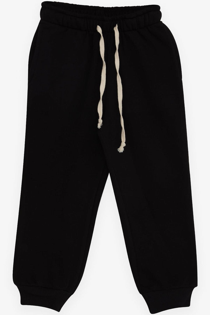 BRE Breeze Girl's Sweatpants with Pockets and Drawstring, 2-6 Years, Black - Snizhne