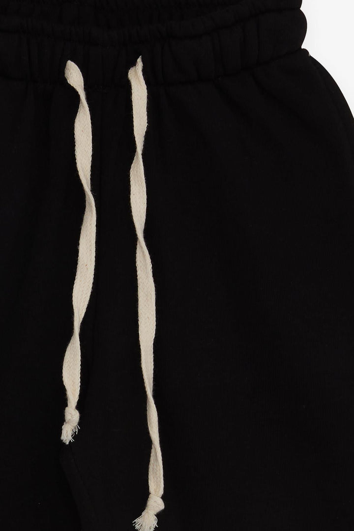 BRE Breeze Girl's Sweatpants with Pockets and Drawstring, 2-6 Years, Black - Snizhne