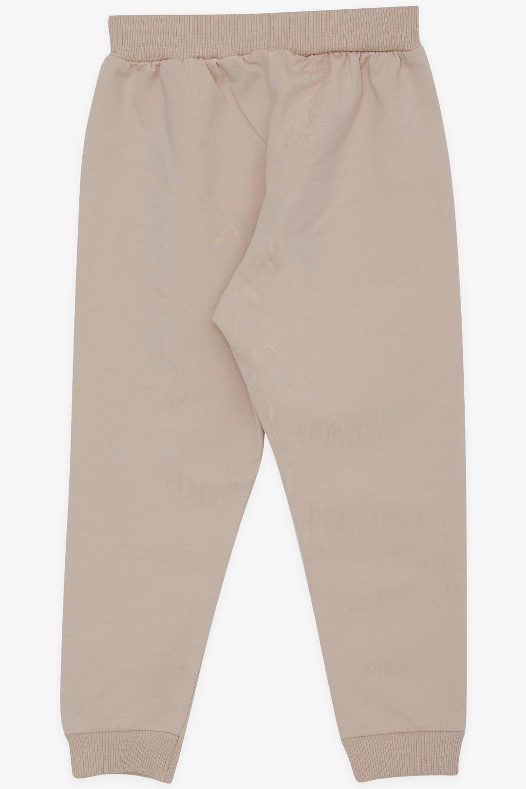 BRE Breeze Girl Child Sweatpants Cute Bear Embroidered 1-4 Years, Beige - Flensburg