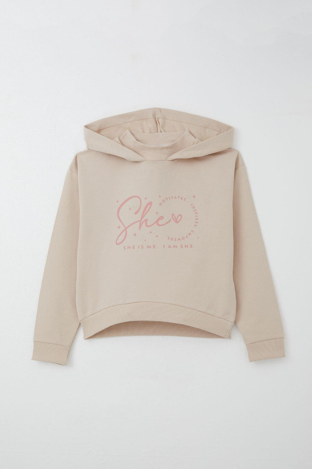 BRE Breeze Girl's Tracksuit with Hoodie, Fisherman Collar, 84 Years, Beige - Cottage Grove